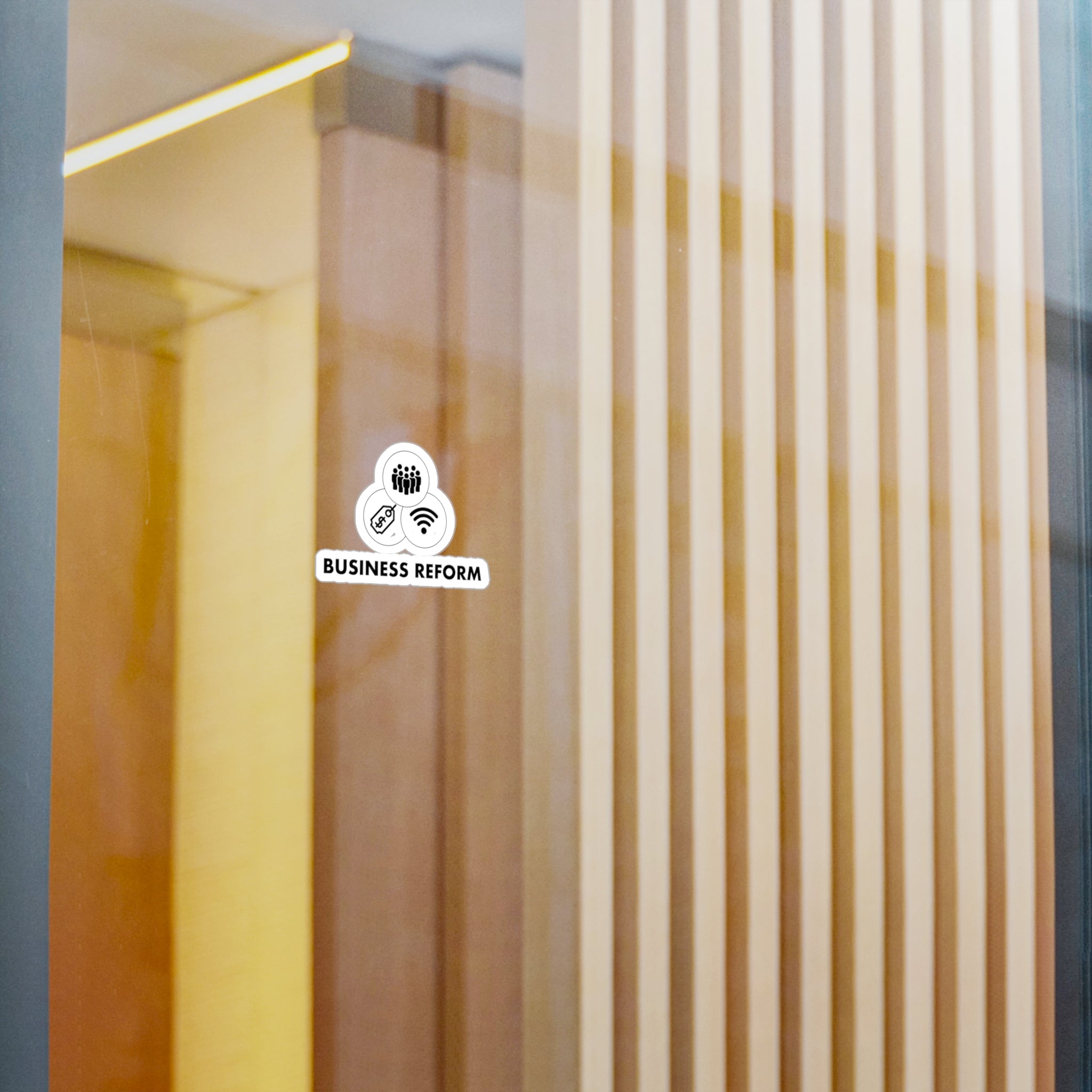 Business Reform Vinyl Sticker